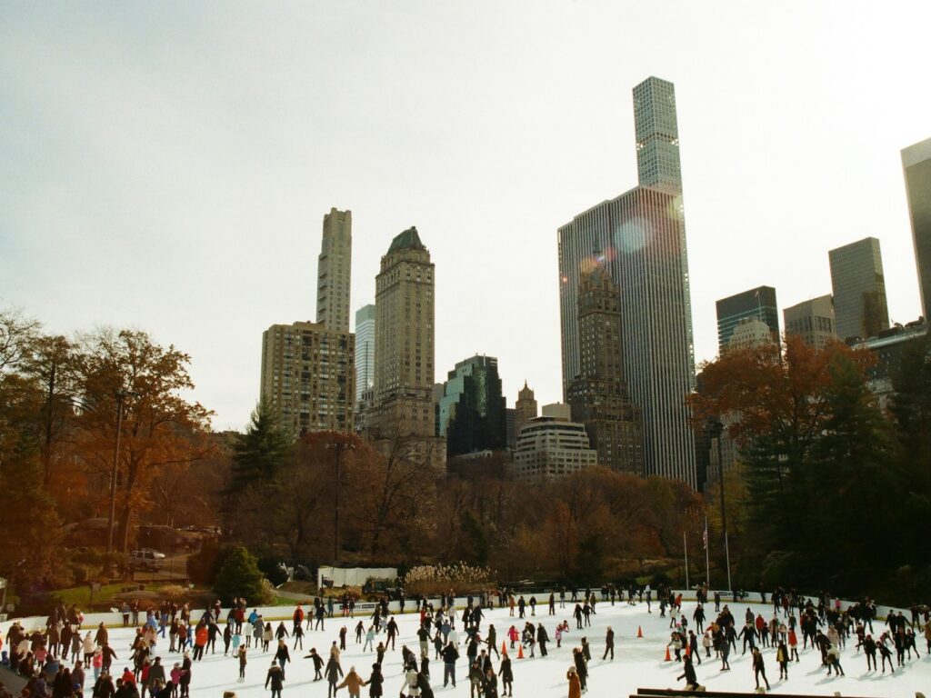 冬季運動-溜冰-紐約中央公園