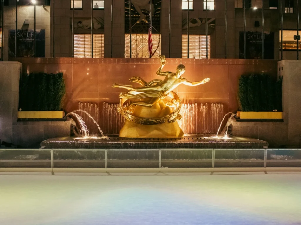 冬季運動-溜冰-紐約市洛克斐勒中心滑冰場