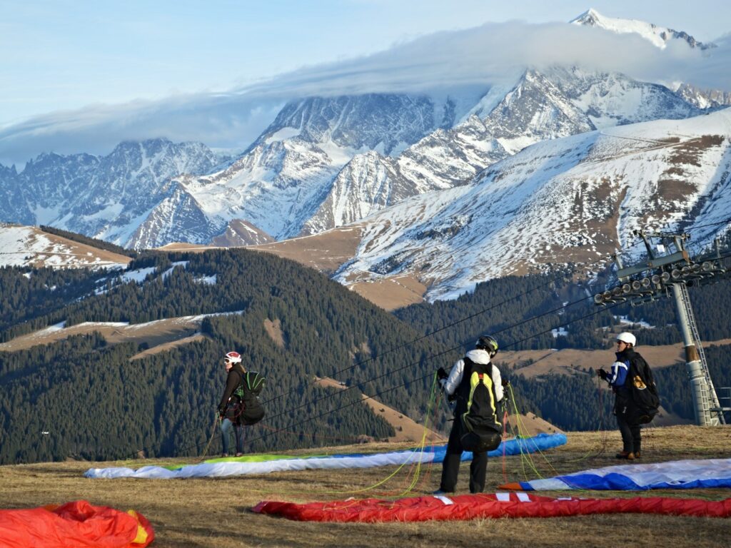 極限運動-滑翔傘-白朗峰