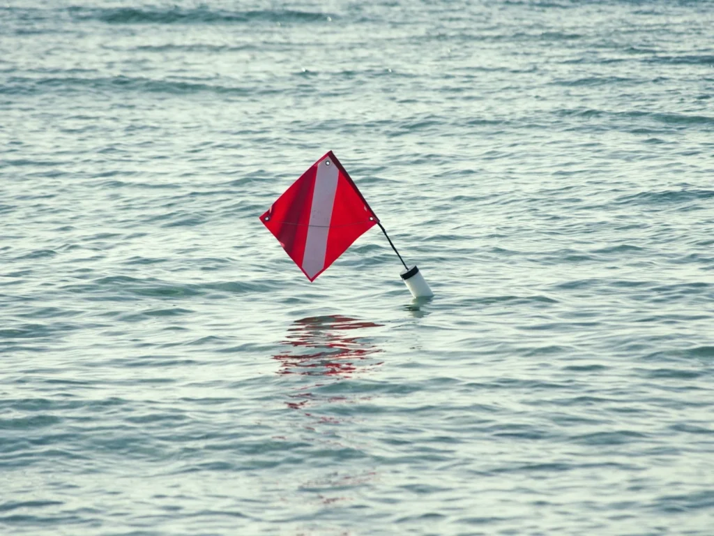 水上運動-潛水-潛水旗使用情境